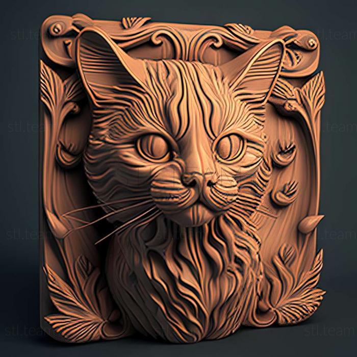 3D model cat (STL)